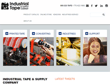 Tablet Screenshot of industrialtape.com